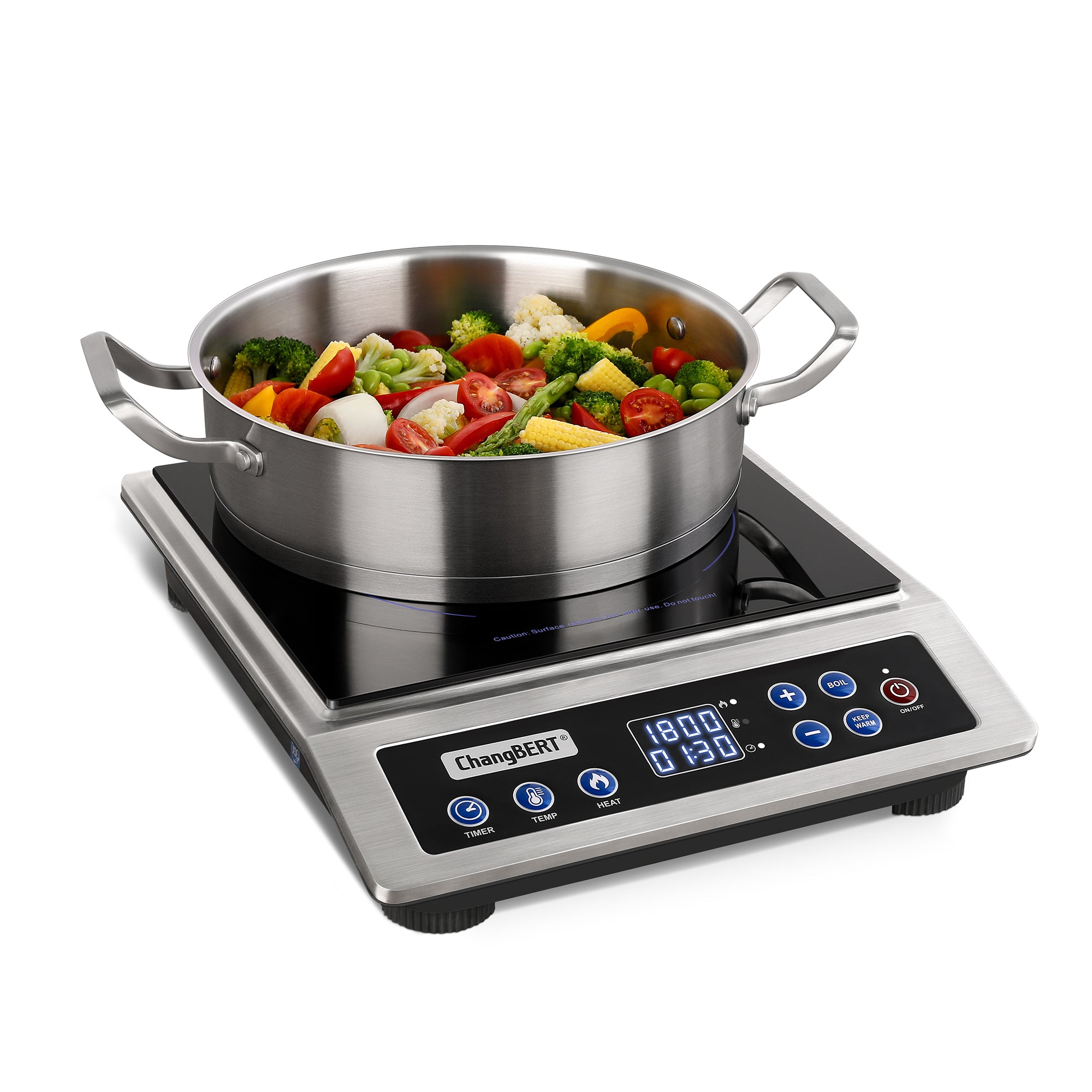 ChangBERT CIB-80P (103022-A) single-zone countertop induction cooktop and visible control panel