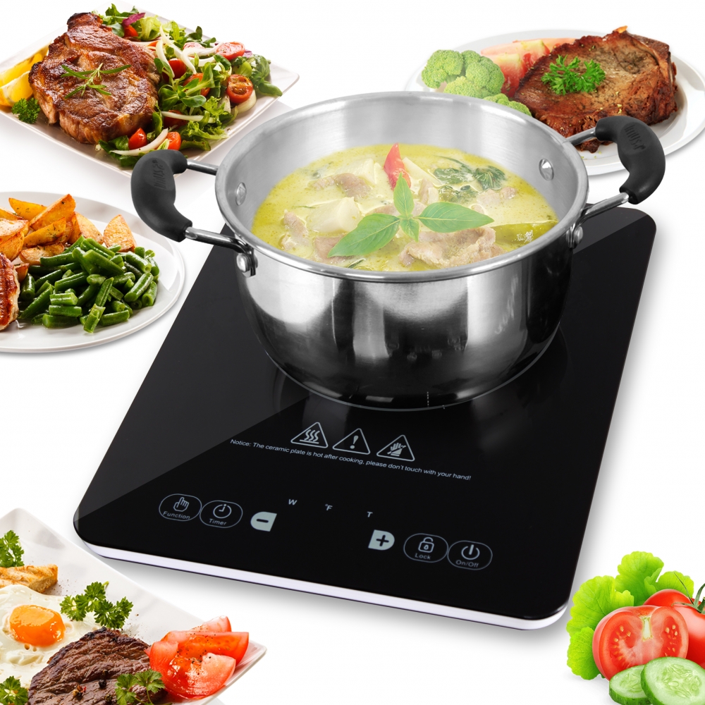 NutriChef PKSTIND24 portable induction cooktop, exact model-page mapped manufacturer image