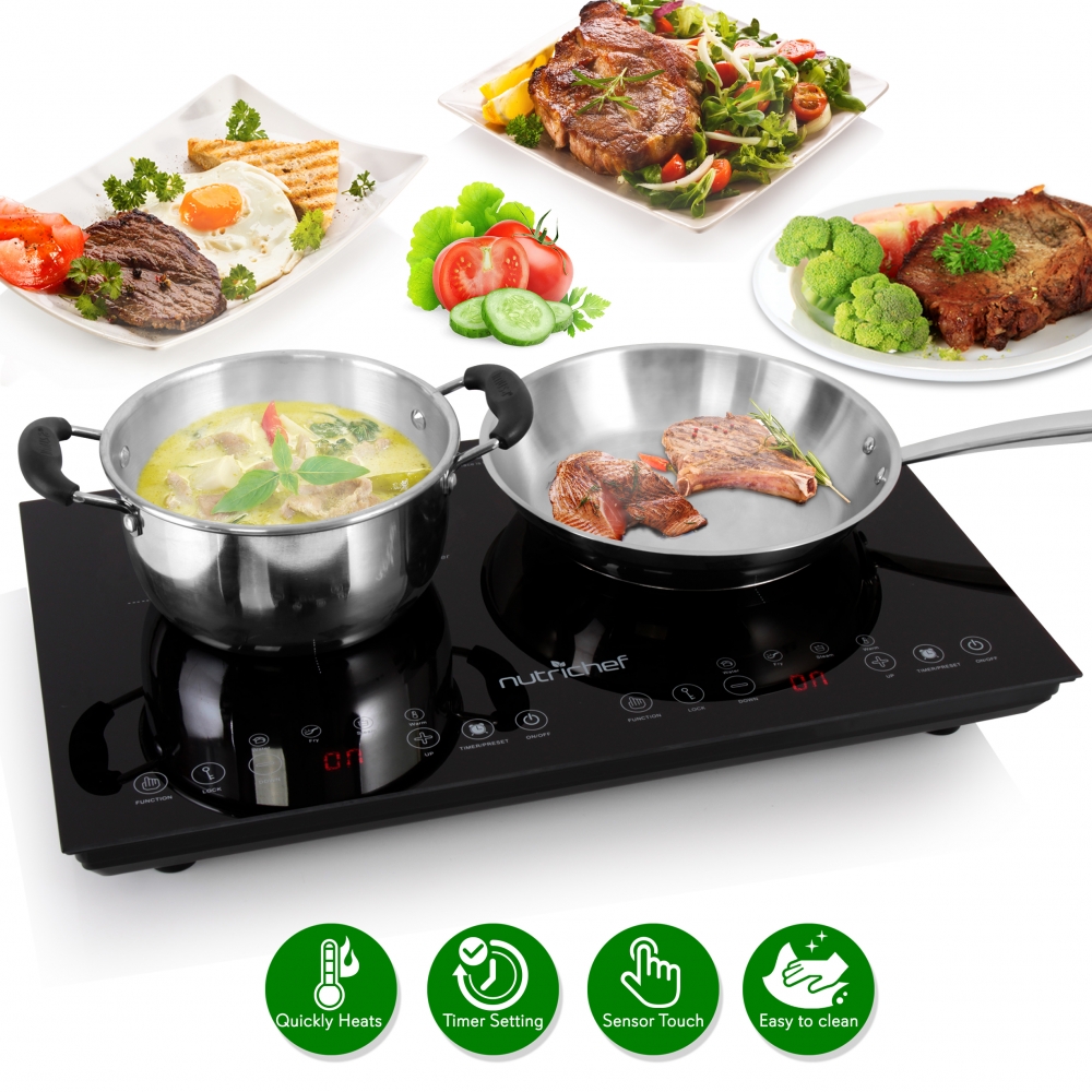 NutriChef PKSTIND48 portable induction cooktop, exact model-page mapped manufacturer image