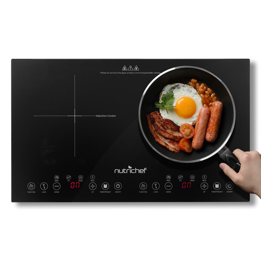 NutriChef PKSTIND49 portable induction cooktop, exact model-page mapped manufacturer image